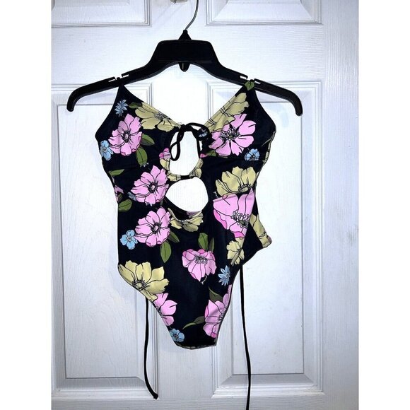Victoria's Secret PINK Triangle Cut Floral One-Piece Swimsuit Sz S - Picture 2 of 16